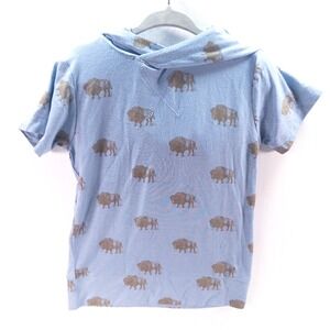 Kate Quinn 3T‎ Buffalo Print Short Sleeve Hooded T-Shirt Kids